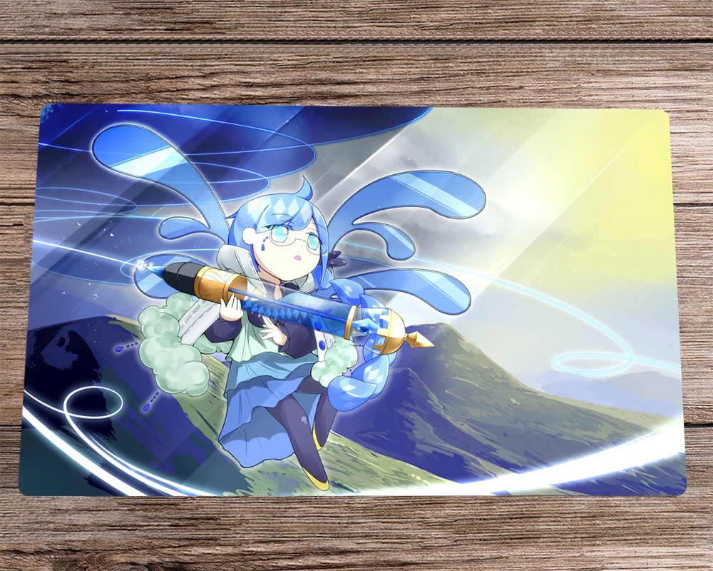 

YuGiOh Playmat The Weather Painter Rain CCG TCG Playmat Trading Card Game Mat & Free Bag Desk Mat Desk Pad Mousepad 60x35cm