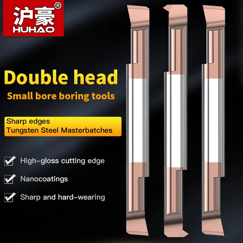 

HUHAO Metal Lathe Small Bore Boring Tools MTR MIR MNR Integral Carbide Machining CNC Internal Threading Cutter Lathe Accessories