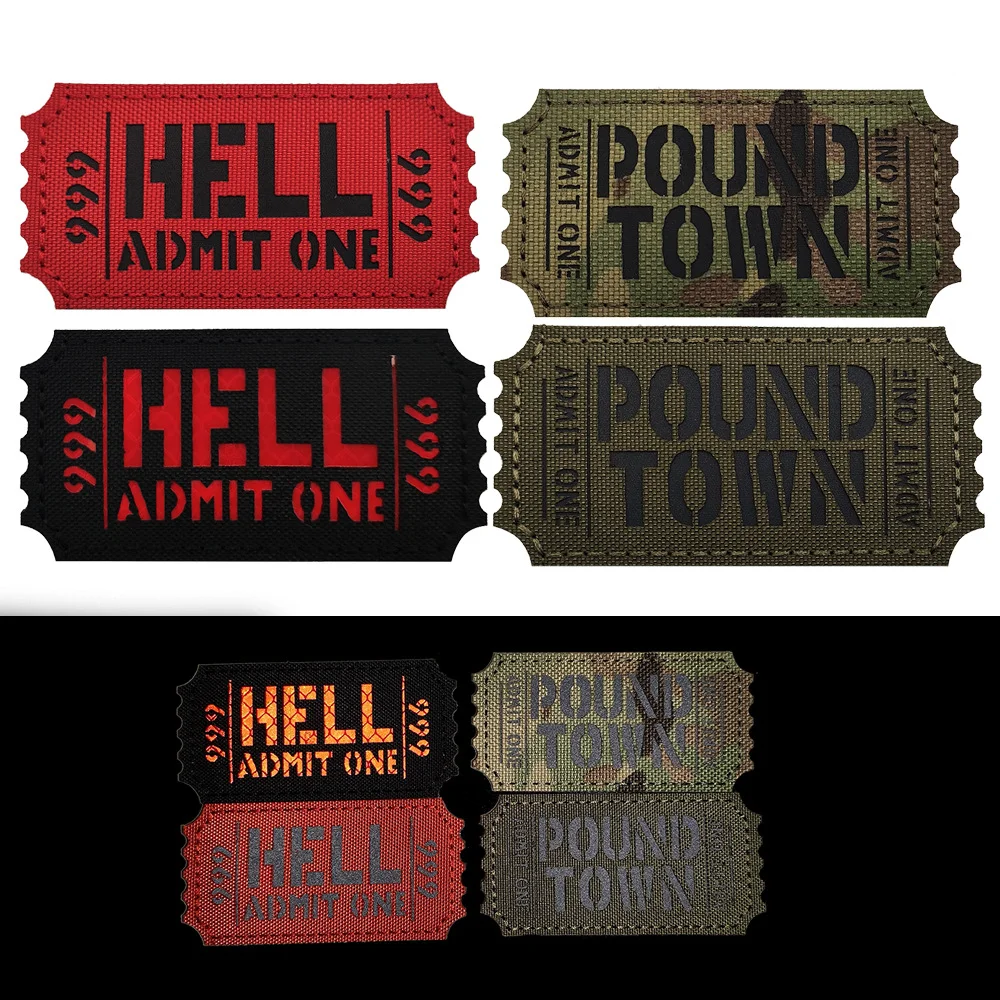 Светоотражающие нашивки почтальона HELL POUND TOWN тактические значки нарукавные