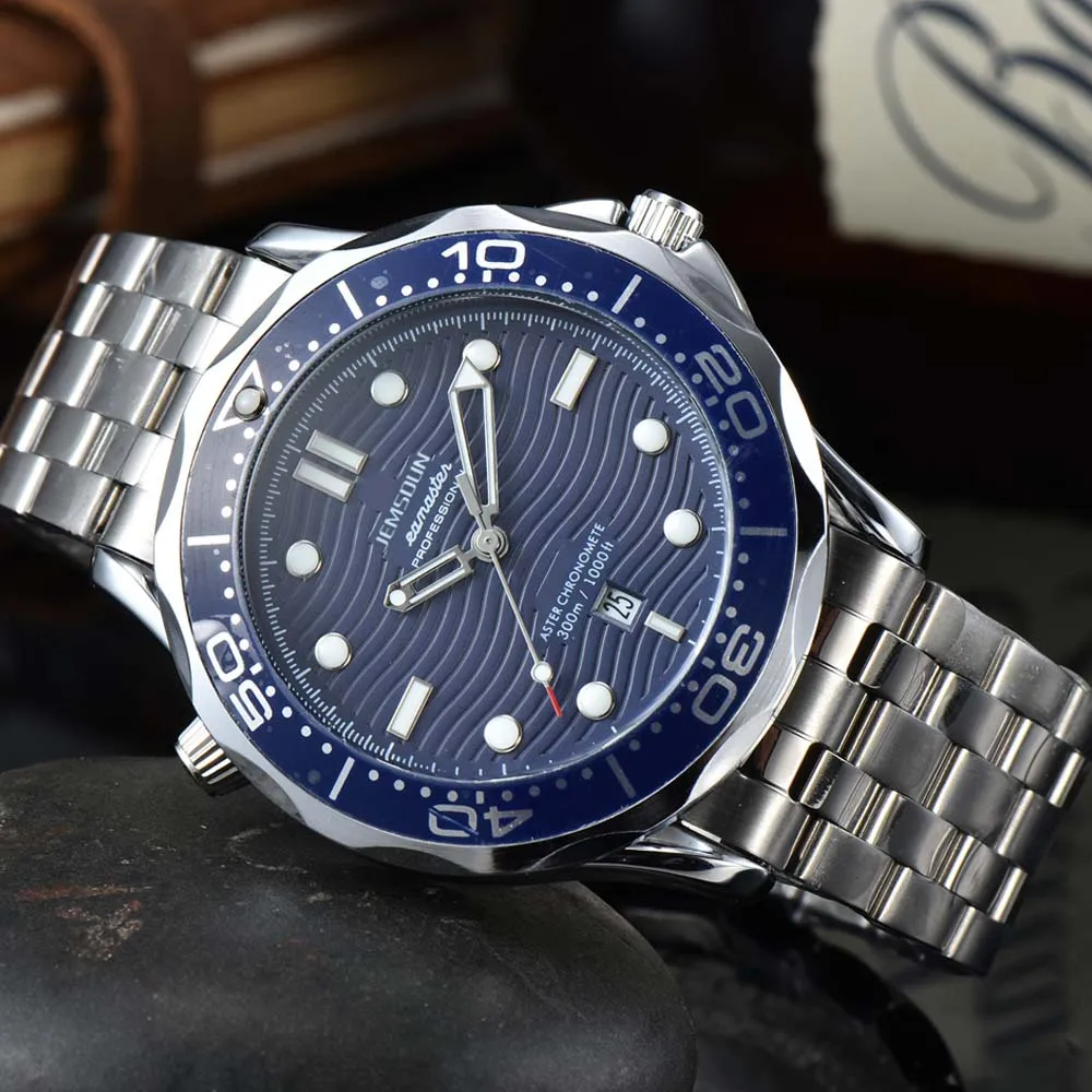 

Оригинальные Брендовые Часы для мужчин, деловые часы из нержавеющей стали с автоматической датой, водонепроницаемые часы, высококачественные спортивные кварцевые часы AAA