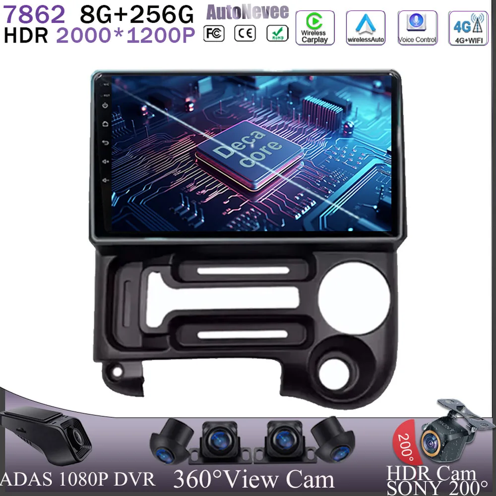 

Carplay Radio Android 13 For HYUNDAI SANTRO 2006 - 2015 Car Multimedia 5G WIFI QLED Car DVD CPU DSP No 2Din GPS CPU Head screen
