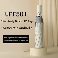 automatic durable large reinforce sun umbrella anti storm sunshade umbrella academy men uv protection windproof travelbusiness