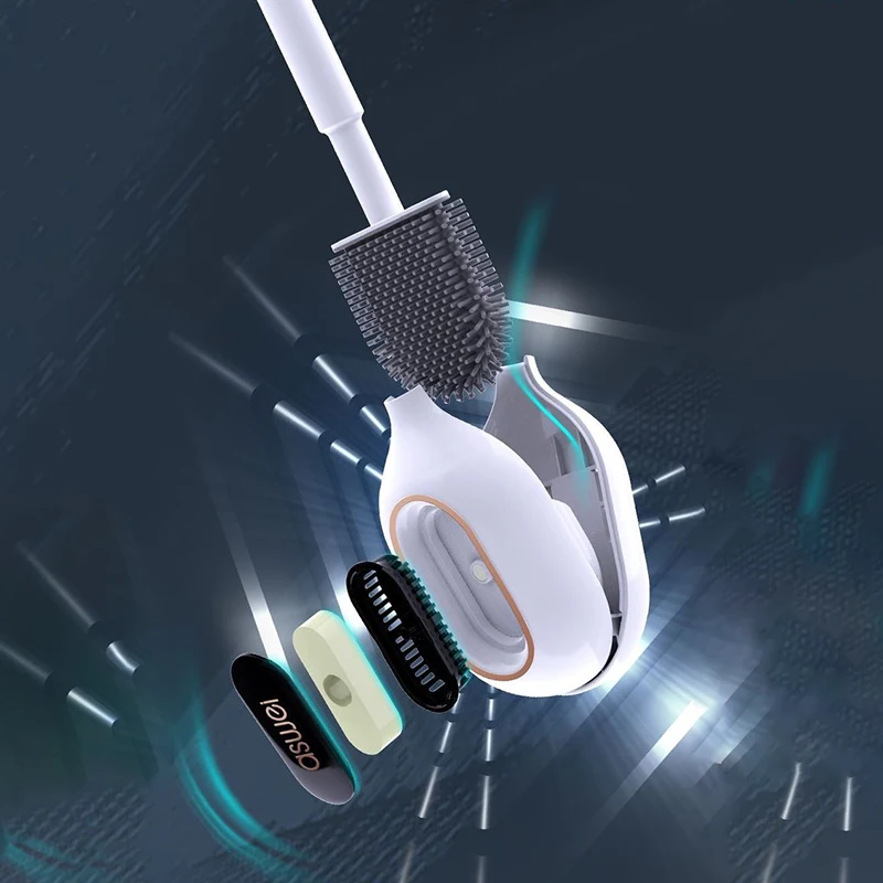 Силиконовый Настенный Держатель Для Туалетной Щетки Антифризный Угловой