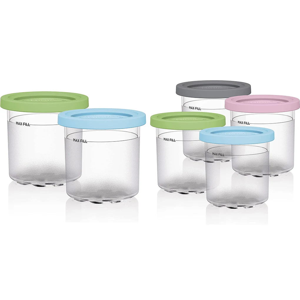 

Ice Cup Cream Tub Reusable Can Storage Container Long-lasting Sealing Lid Store Professional Widely Used Kitchen Gadget