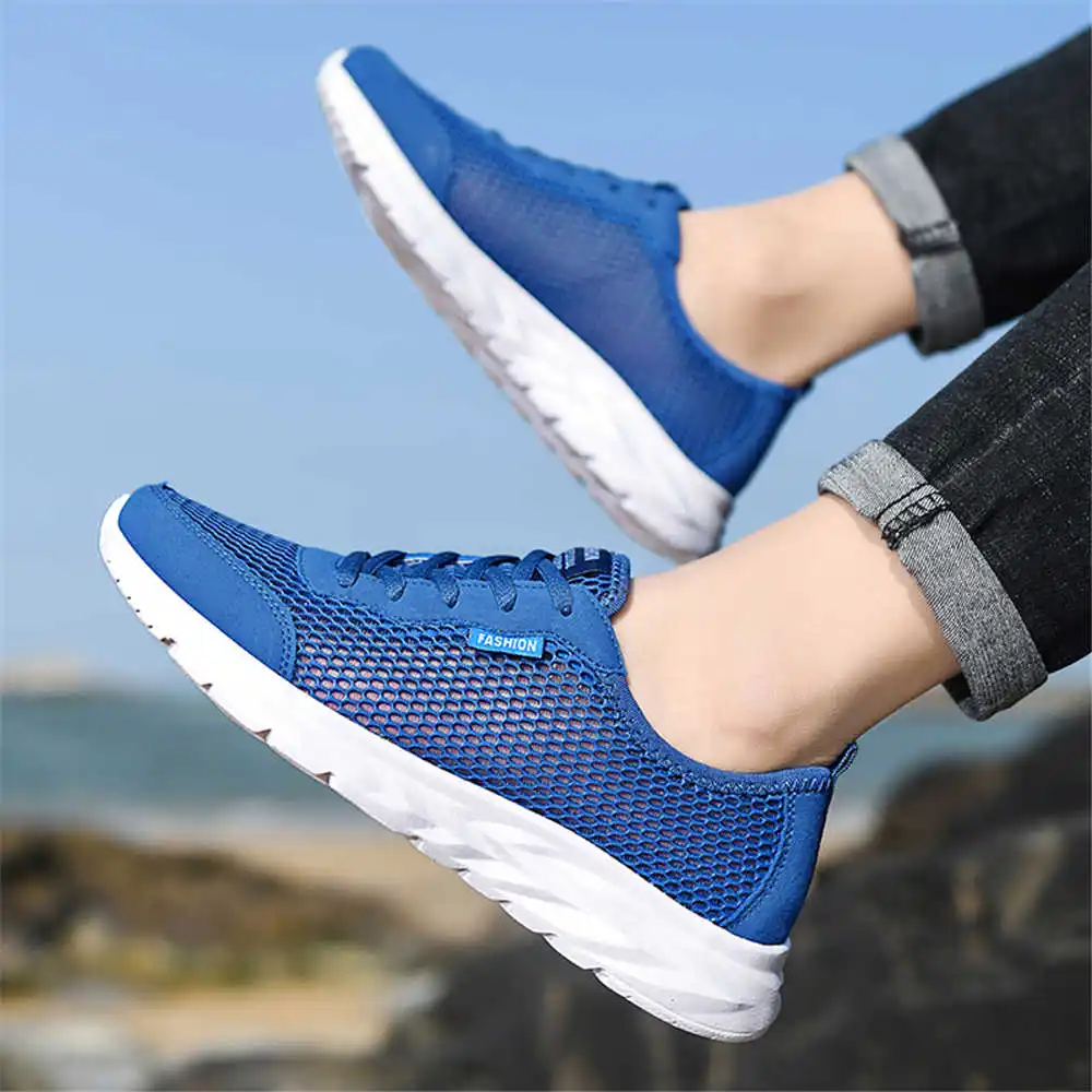 

Кроссовки мужские легкие, повседневная спортивная обувь, небольшие размеры, синие, для скейтборда