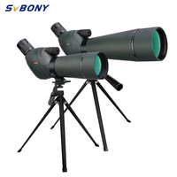 svbony sv411 telescope 20 60x7080 zoom spotting scope dual focus powerful waterproof for birdwatching camp equipment