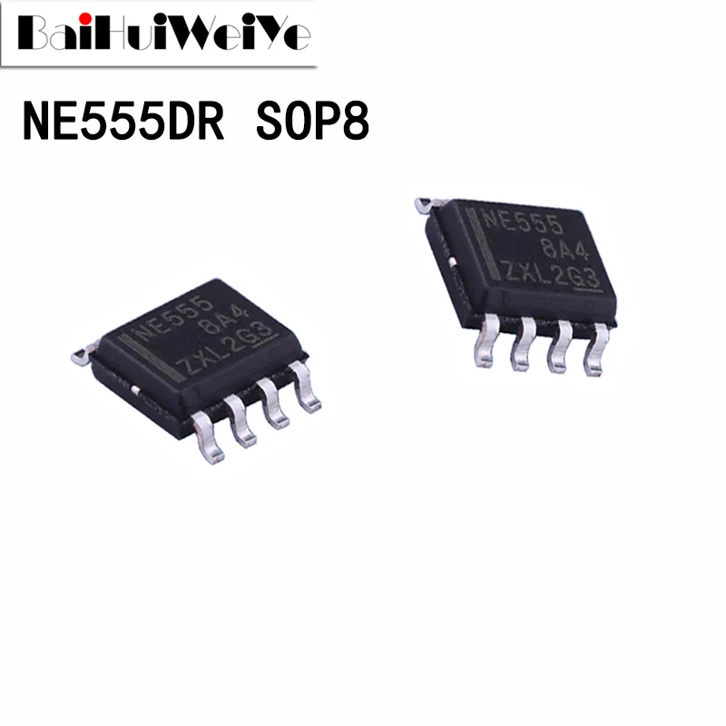 10 шт. NE555 555 SOP8 NE555D NE555DR таймеры SMD SOP-8 новый оригинальный IC усилитель чип Хорошее качество чипсет