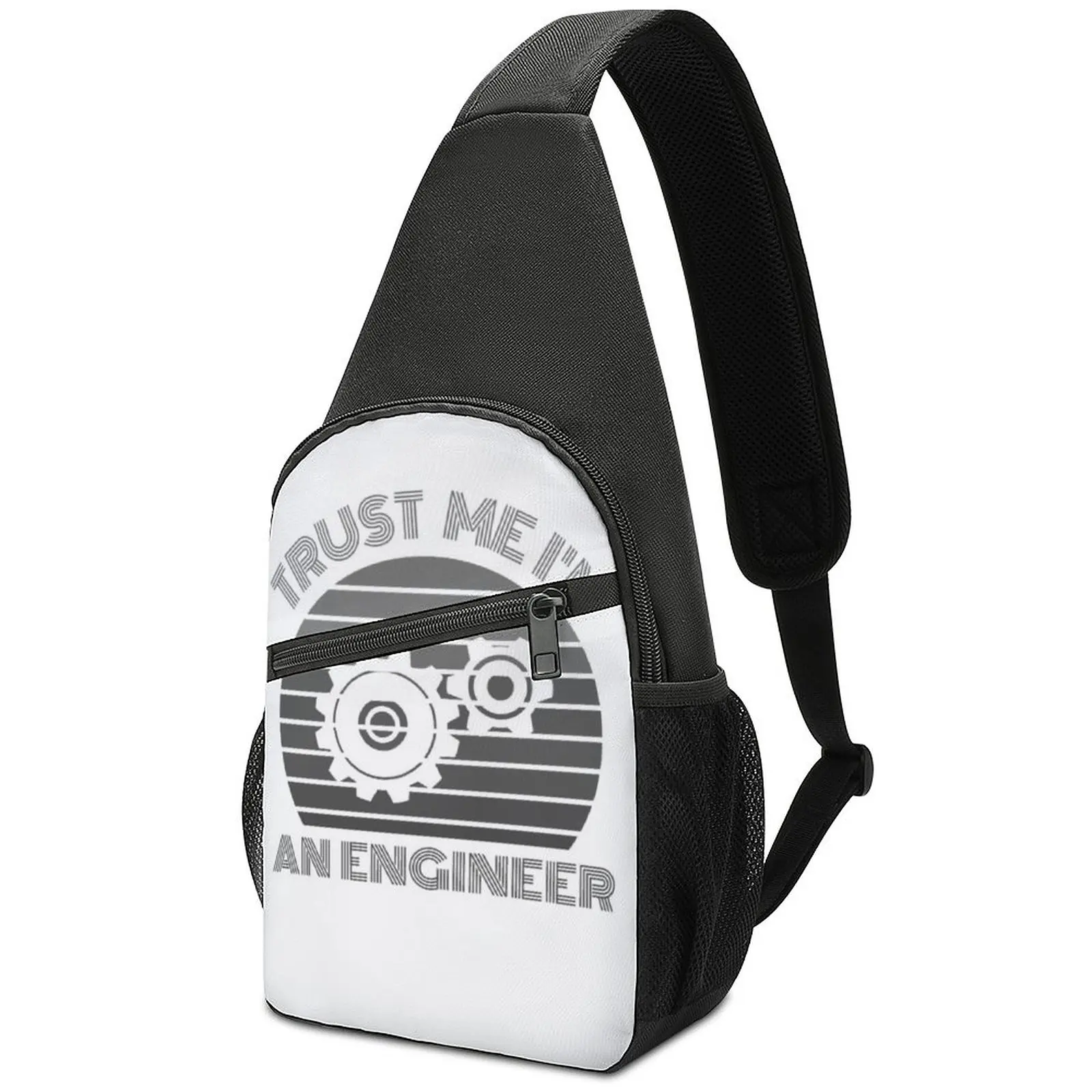 

I Am An Engineer Shoulder Bags Career Fishing Chest Bag Male Motorcycle Print Sling Bag Fashion Business Crossbody Bags