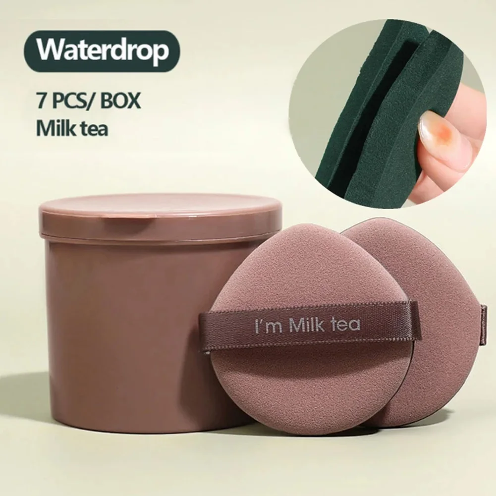 

7PCS Strawberry Cosmetic Puff Set Double Side Women Soft Makeup Sponge Wet or Dry Use Foundation Puff Make Up Powder Tools
