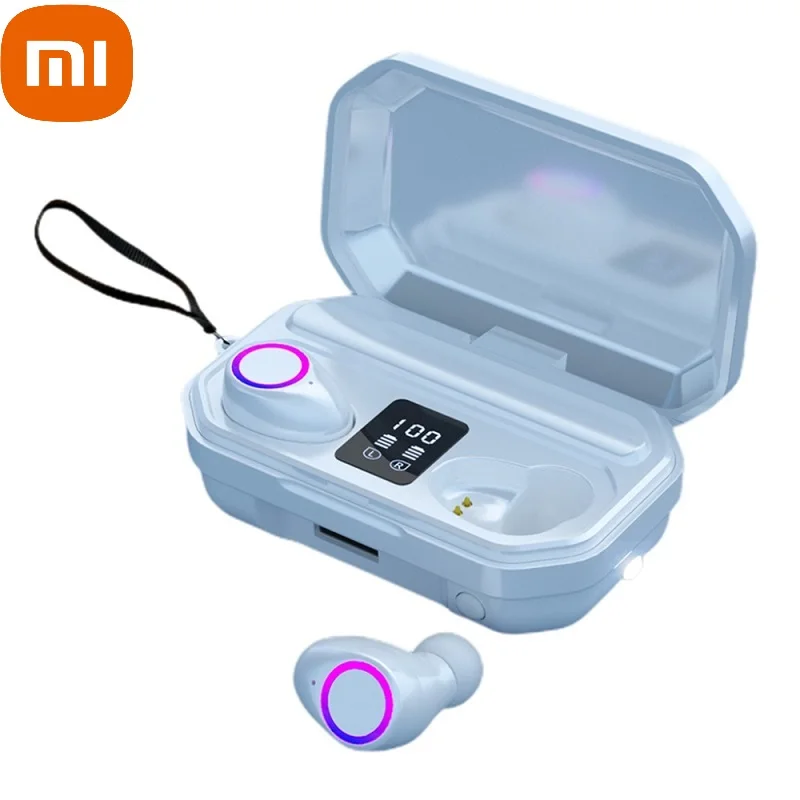 

xiaomi Bluetooth Earphones With Microphones LED Display 9D HiFi Earbuds Touch Control Waterproof Headsets Wireless Headphones