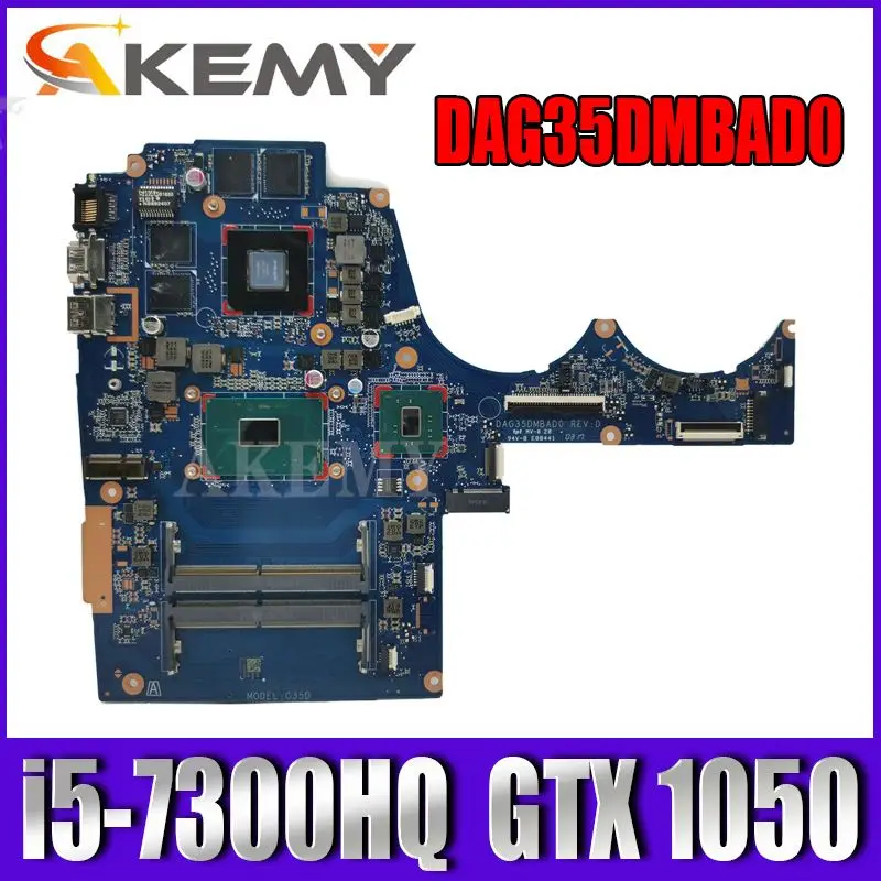 

new original 914771-601 914771-001 For HP Pavilion 15-AX 15-BC Laptop Motherboard DAG35DMBAD0 G35D GTX1050 2GB i5-7300HQ 100% OK