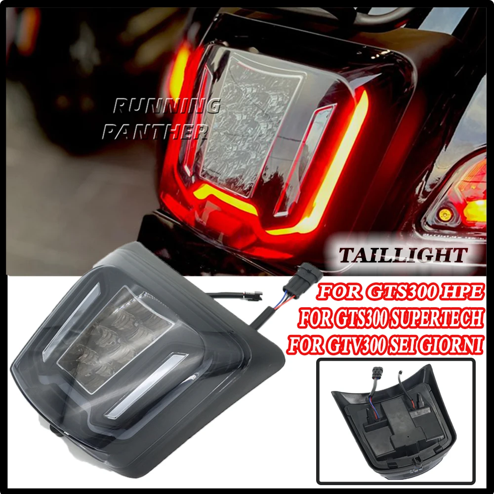 

New Motorcycle LED Tail light taillight Rear Lamp Housing Suit For Vespa GTS300 HPE GTS 300 Supertech GTV300 GTV 300 Sei Giorni