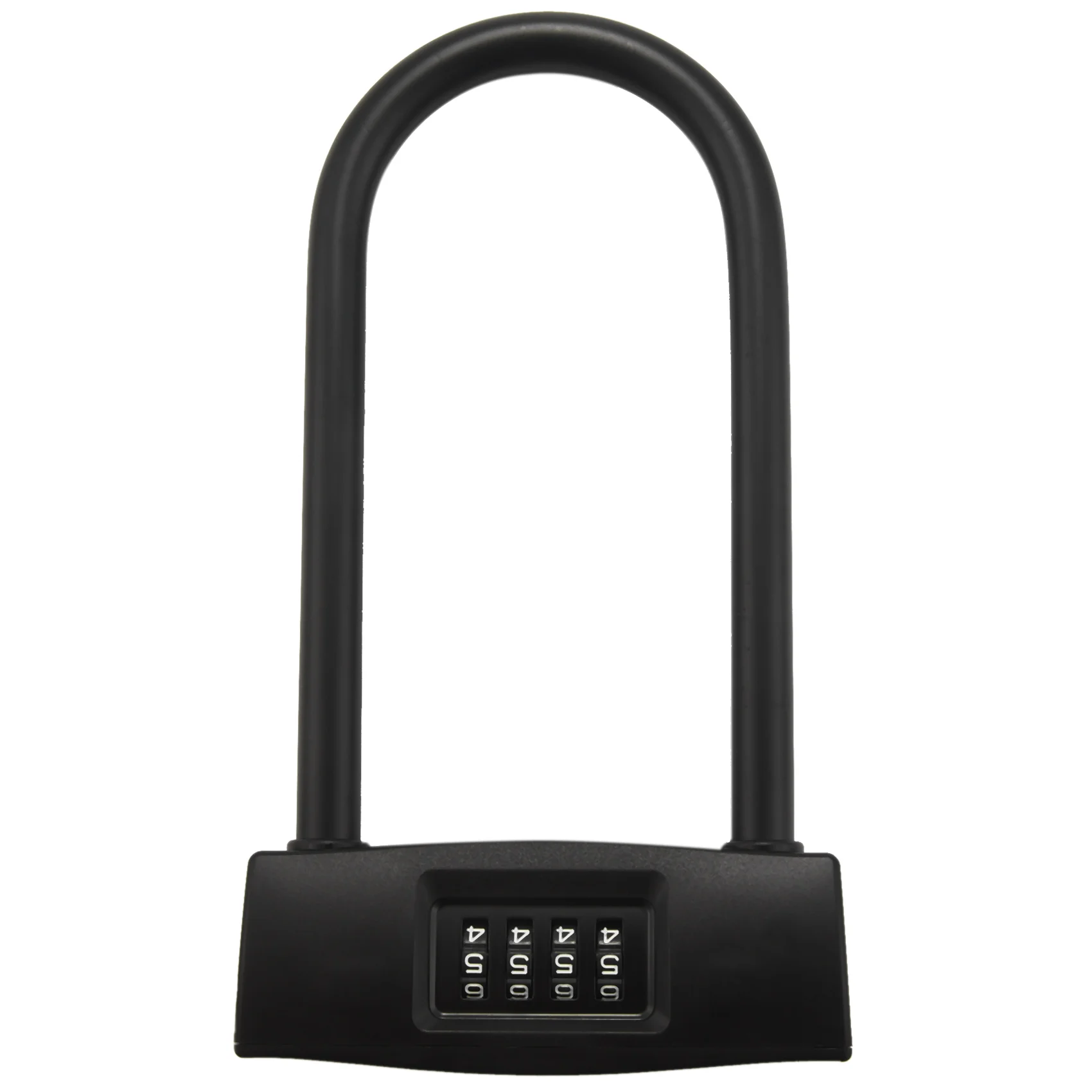 

Bicycles U Lock, Heavy Duty Bike Scooter Motorcycles Combination Lock Combo Gate Lock for Anti TheftBlack
