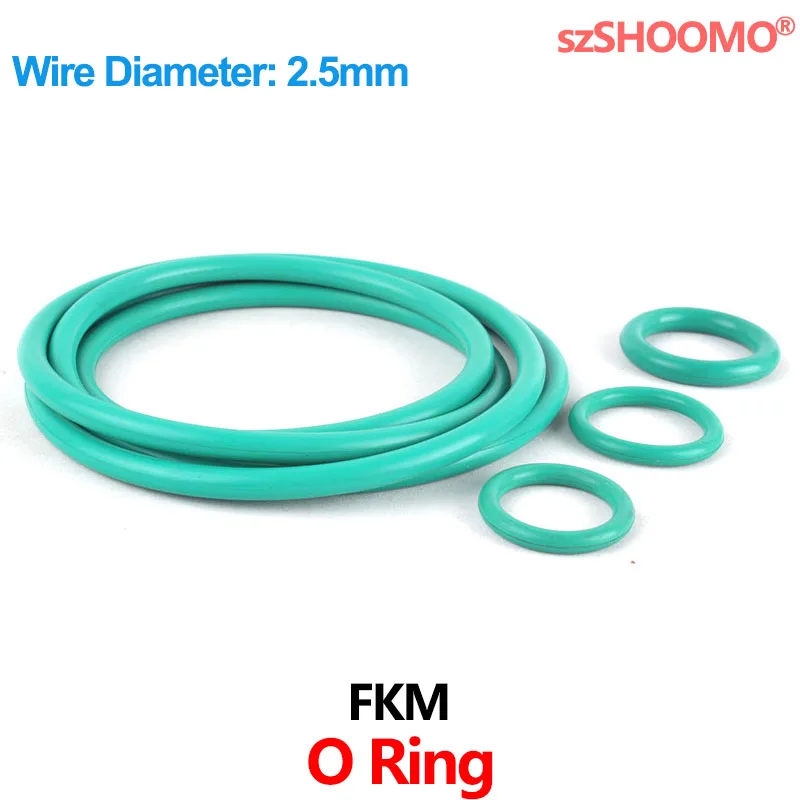 

Fluorine Rubber O-Rings FKM Seal O Ring Gasket for Machinery Plumbing WD 2.5mm