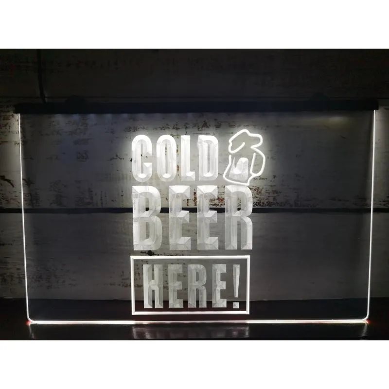 

Холодное пиво здесь искусство настенный декор Дом Кафе бар светодиодный неоновый знак-R109