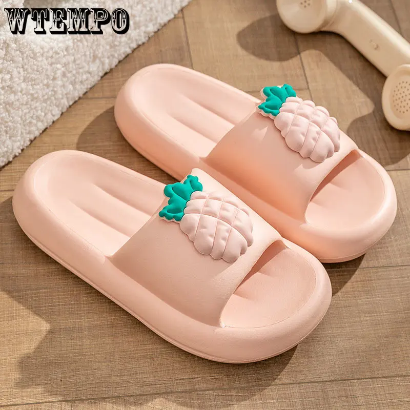 WTEMPO Fashion Slippers Non-slip Sandals Summer Slide Shoes EVA Outdoor Home Beach Soft Thick Platform Flip Flops Dropshipping