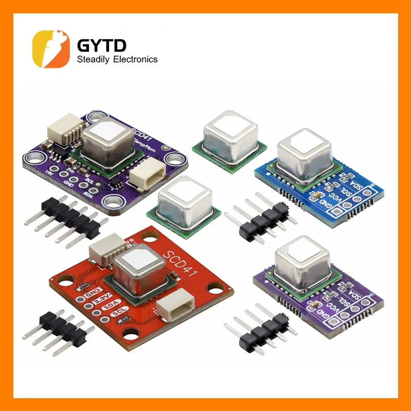 

SCD40 SCD41 gas sensor module detects CO2 carbon dioxide temperature and humidity in one sensor I2C communication