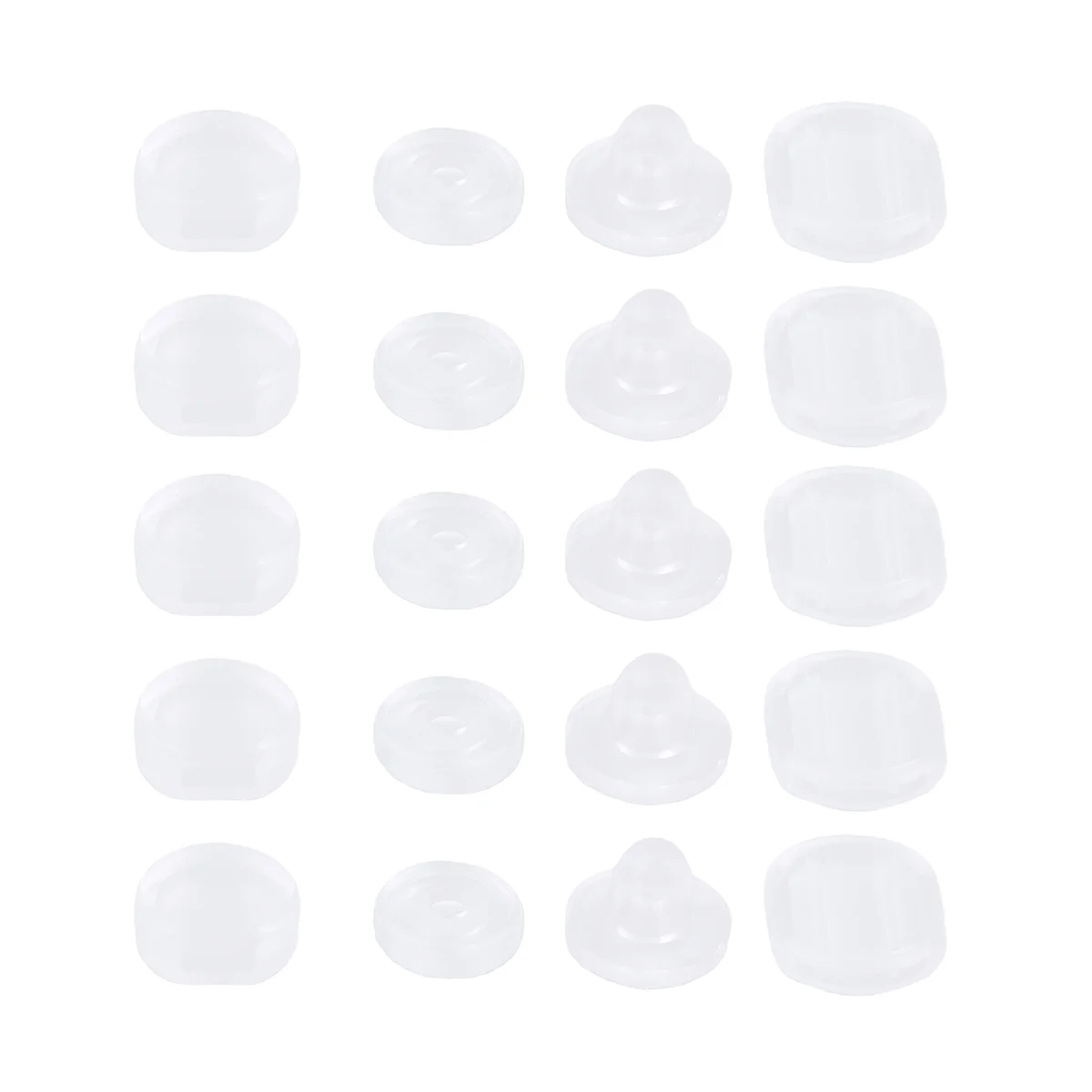 

100 шт. застежки для сережек Прозрачные Серьги «сделай сам» Серьги-капельки ювелирные изделия Аксессуары для женщин (стиль 2)