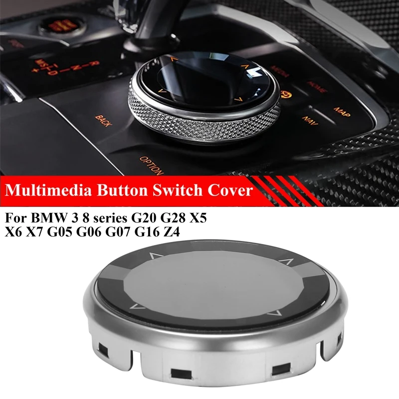 

Car Crystal Multimedia Button Knob Cover Sticker Trim For BMW 3 8 Series G20 G28 X5 X6 X7 G05 G06 G07 G16 Z4