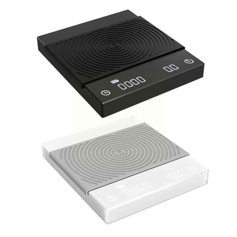 

Черные Зеркальные базовые электронные весы Timemore со встроенным автоматическим таймером, весы для приготовления эспрессо, кофе, кухонные вес...