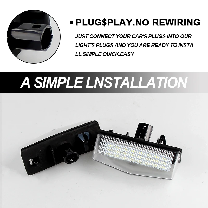 2 шт. подходят для Toyota Prius XW20 XW30 Plus/V Venza Matrix RAV4 Lexus CT200h Scion tC SMD белые светодиодные