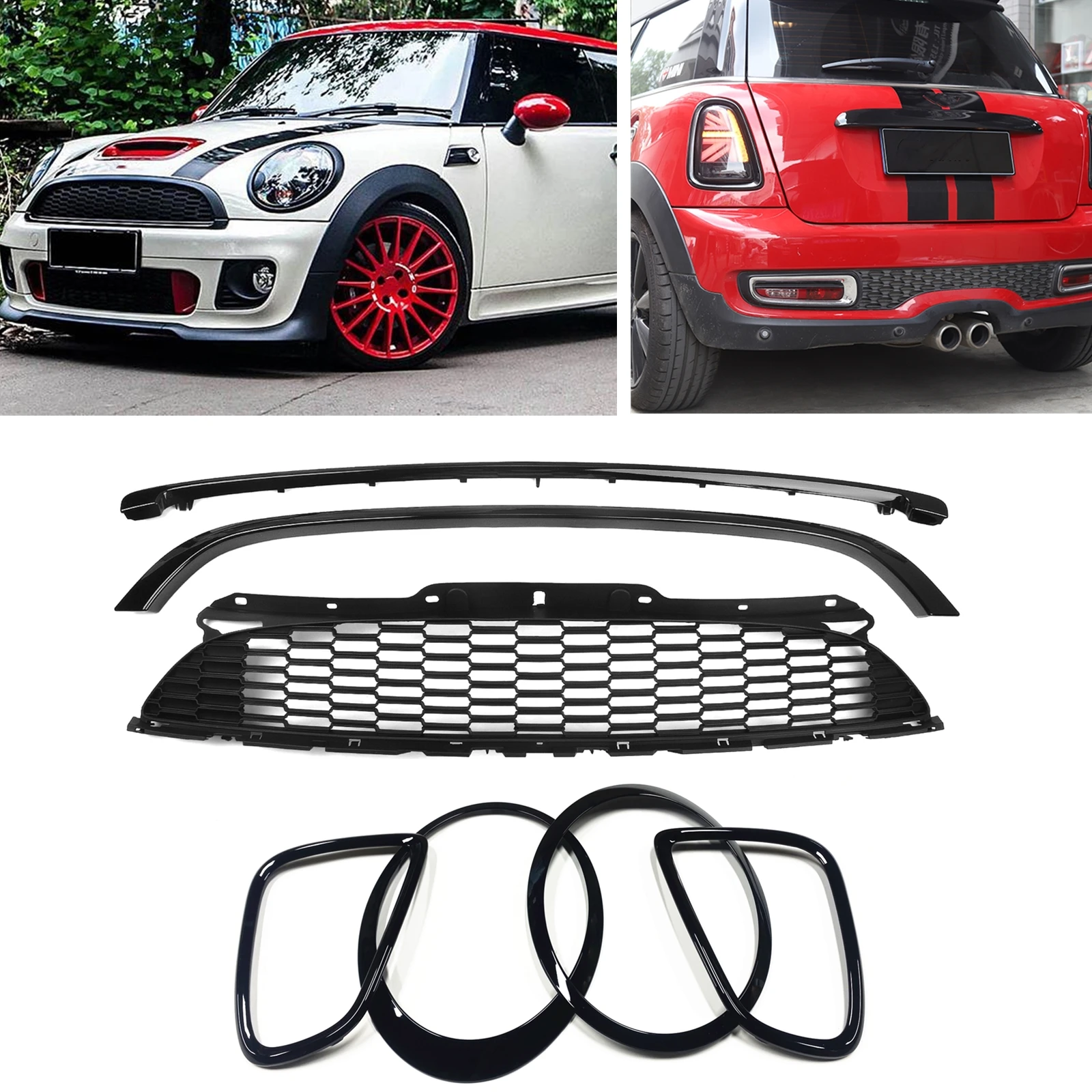 

Передняя решетка для BMW MINI COOPER R55/R56/R57 2007-2013 JCW