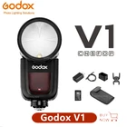 Godox V1 Flash V1C V1N V1S V1F TTL Li-Ion круглая головка фотовспышка 18000s HSS Speedlite Flash для Canon Nikon Sony