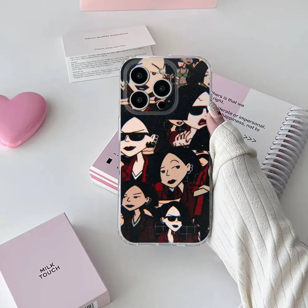 Humor D-Daria Morgendorffer Прозрачный защитный чехол для телефона iPhone 11, 12, 13, 14, 15, 16, 17 Pro Max Plus Air Mini (art.: 3920dd35cd1e2) - 3920dd35cd1e2