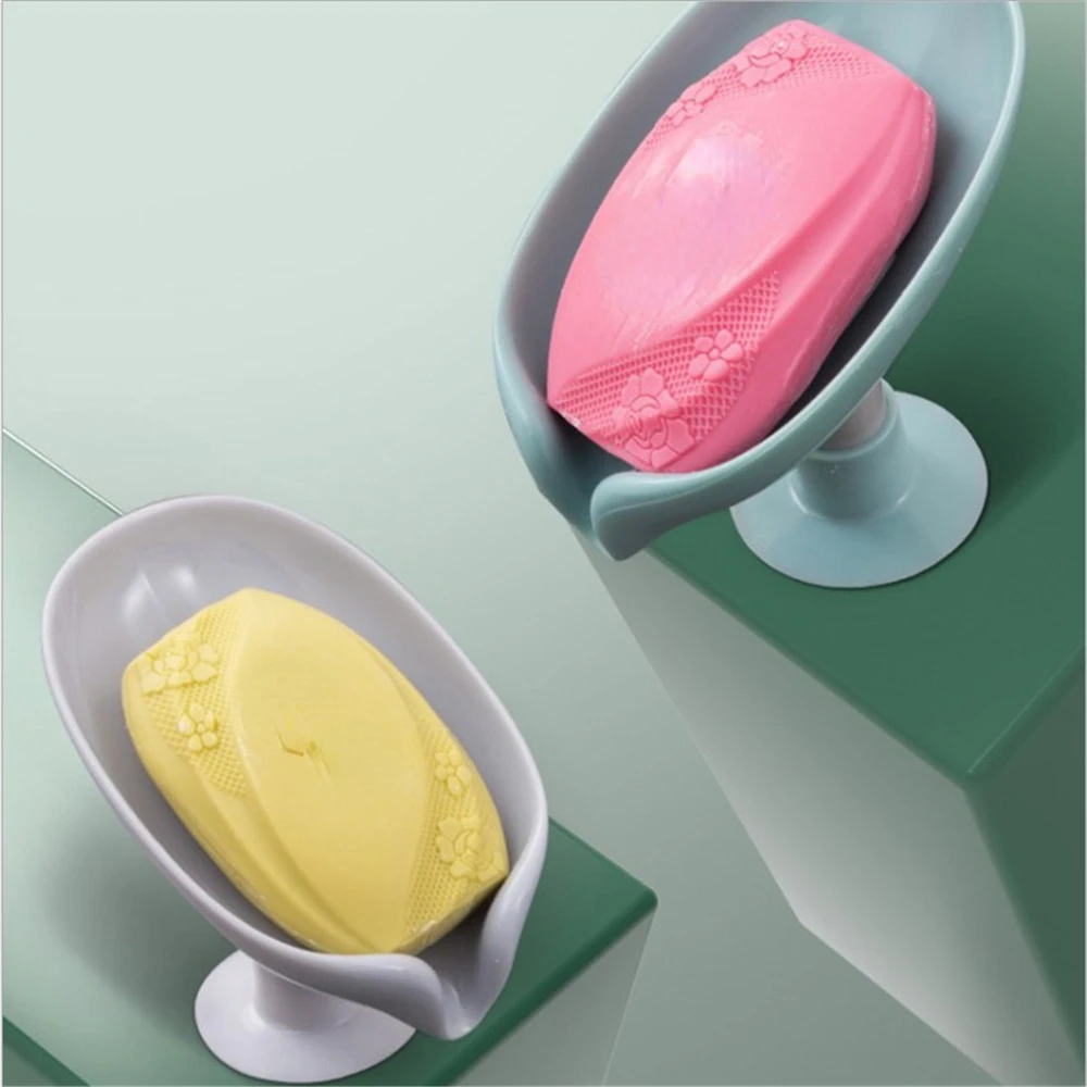 

Soap Dish Soap Holder Perforated Free Standing Suction Cup Drain Rack Toilet Laundry Soap Box Bathroom Accessories