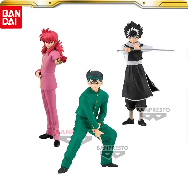 

BANPRESTO YuYu Hakusho DXF Urameshi Yusuke Uwabara Kazuma Kurama Hiei 30th Anniversary Anime Action Figures Toys Original