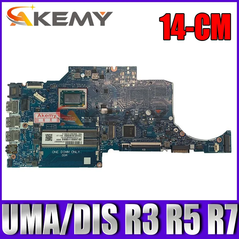 

L23393-601 для HP 14-см Материнская плата ноутбука L23394-001 материнская плата для ноутбука W/ 6050A2983601 R3 R5 R7 CPU