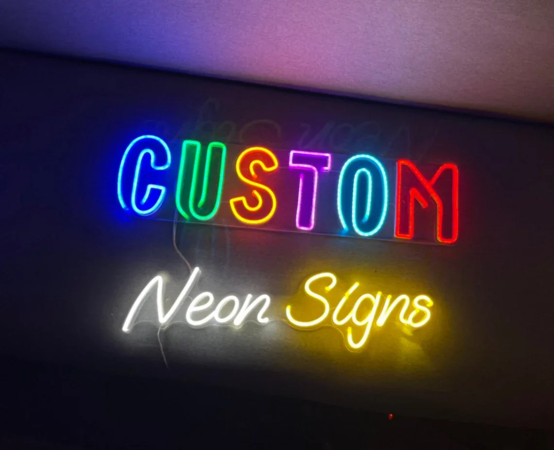 Neon Sign Custom Private Name Light Customizable Hair Nails Company Logo Wedding Personalized Gift Business Office Sign LED Lamp