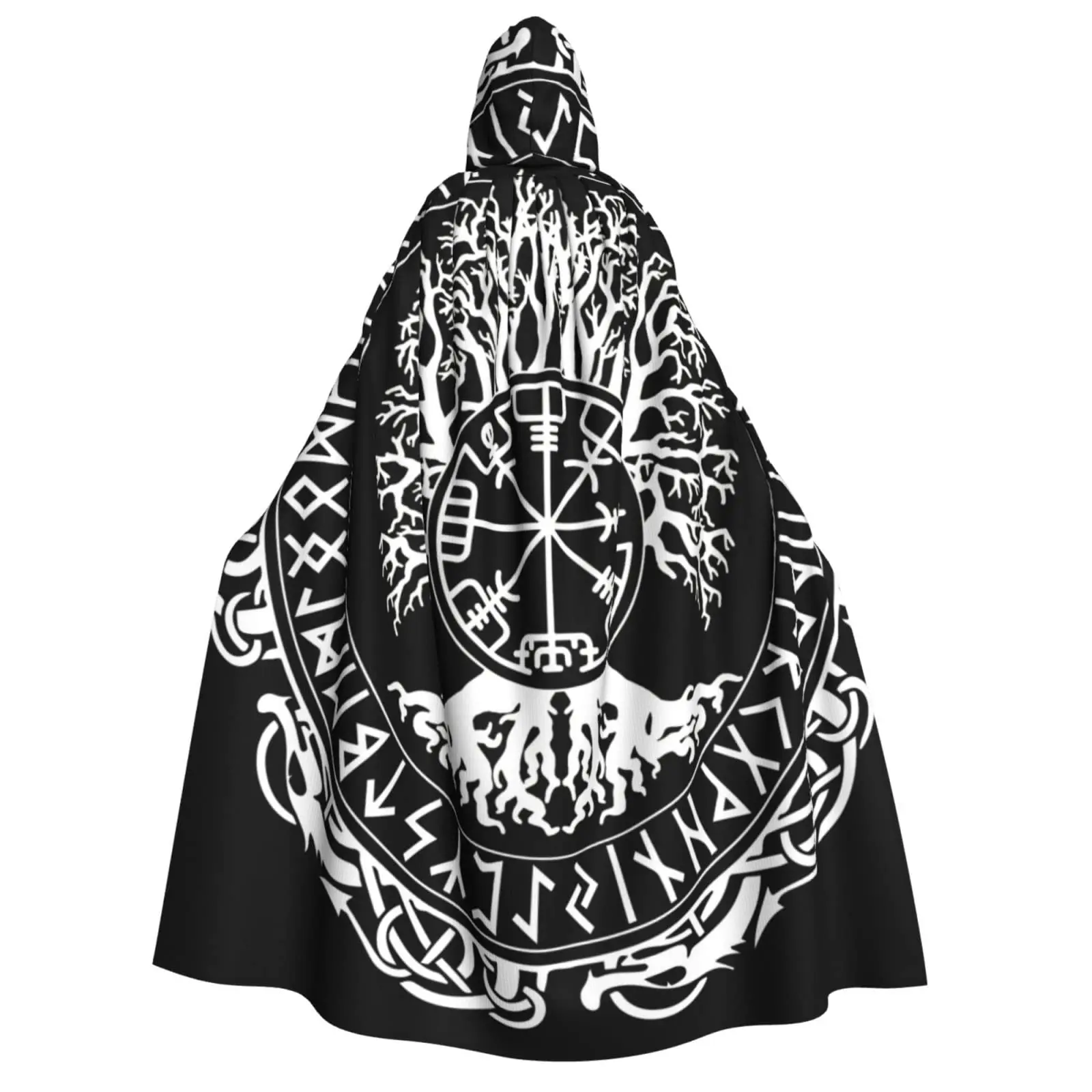 

Goddess Tree Life Hooded Robe Adult Cloak Long Cape Hoodie For Christmas Halloween Cosplay Costumes