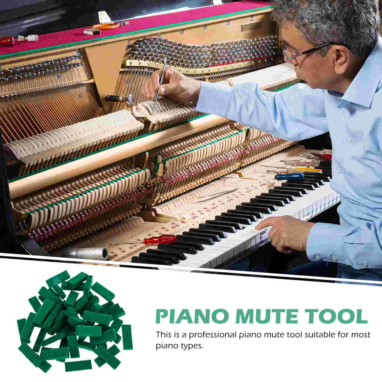 50 шт. демпфирующий войлок для фортепиано профессиональный бесшумный инструмент