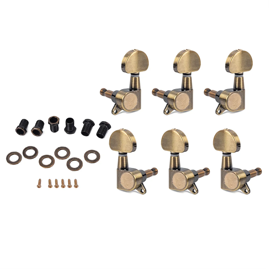 

Bronze Machine Head Adjustable Precise Proportion Locking Guitar Tuners