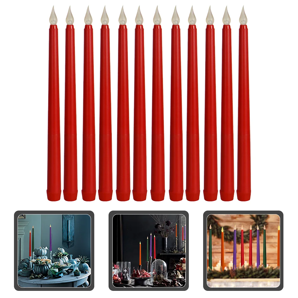 

12 Pcs LED Decor Led Lights Electric Lights Candles Flameless Candles Led Candles