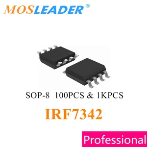Mosleader IRF7342 SOP8 100PCS 1000PCS IRF7342PBF IRF7342TRPBF IRF7342TR P-Channel 55V 3.4A Made in China High quality Mosfet