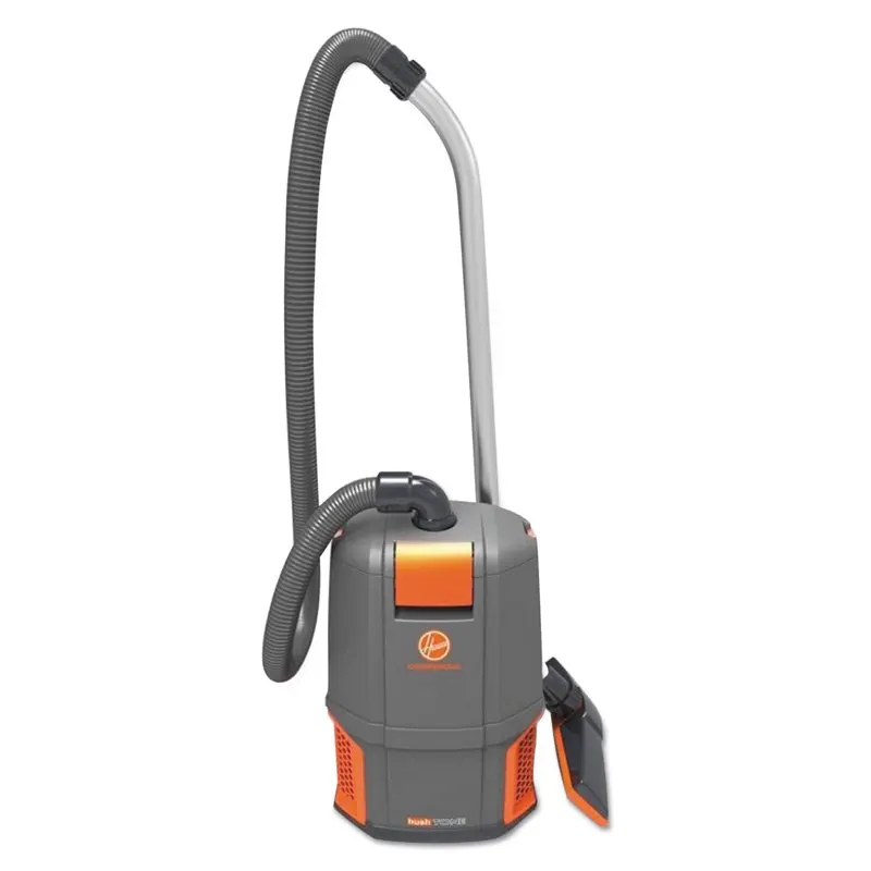 

HushTone Backpack Vacuum Cleaner, 11.7 lb., Gray/Orange -HVRCH34006