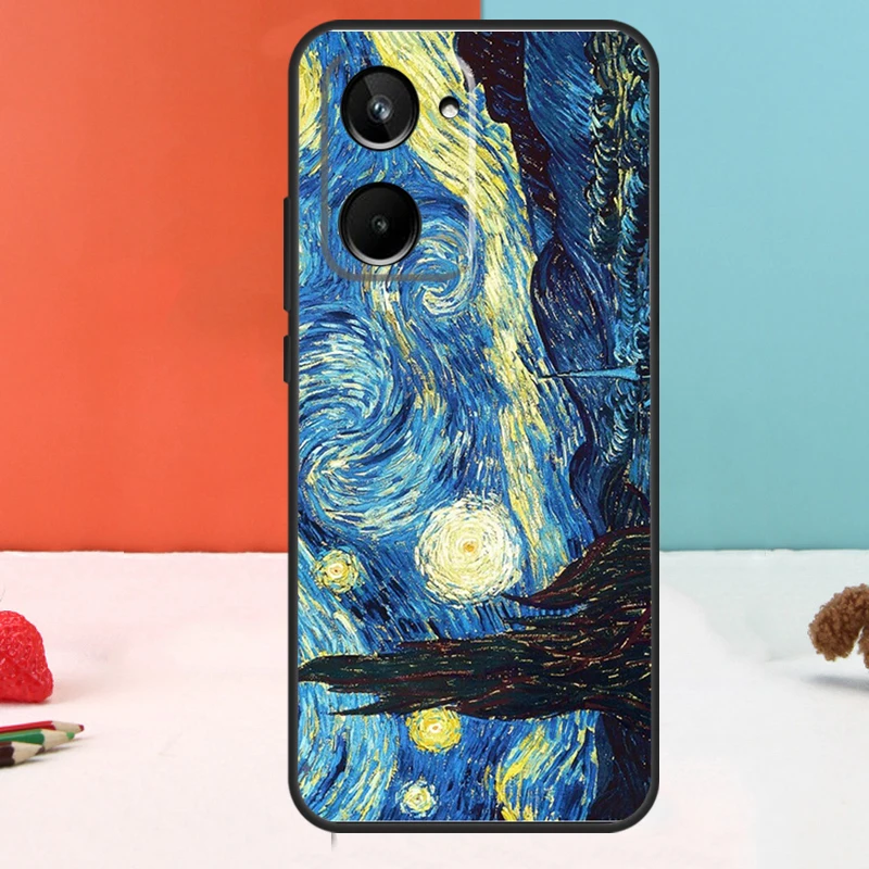 Картина маслом Ван Гога для Realme 11 12 Pro Plus 9 10 GT5 GT3 GT Neo5 C35 C31 C30 C33 C51 C53 C55 C21Y C25s чехол