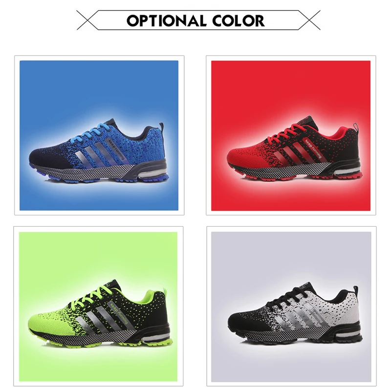 Fashion Men's Shoes Portable Breathable Running Shoes 46 Large Size Sneakers Comfortable Walking Jogging Casual Shoes 48
