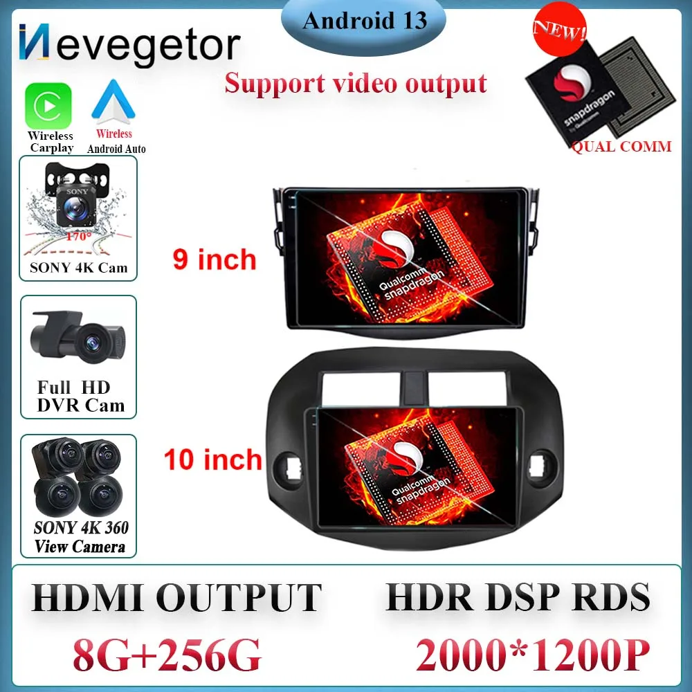 

Автомагнитола для Toyota RAV4 RAV 4 XA30 2005-2013, 2 din, Android