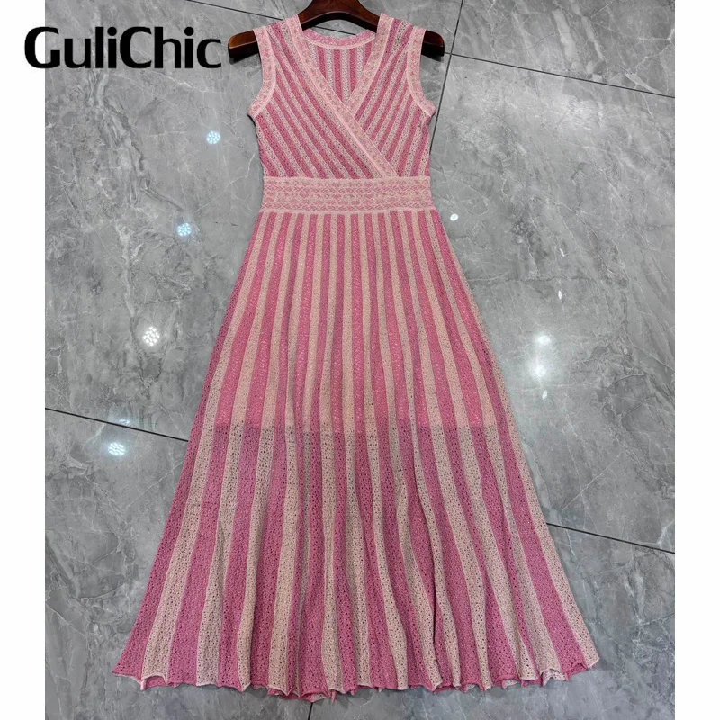 5.13 GuliChic женское высококачественное модное платье трапециевидной формы без