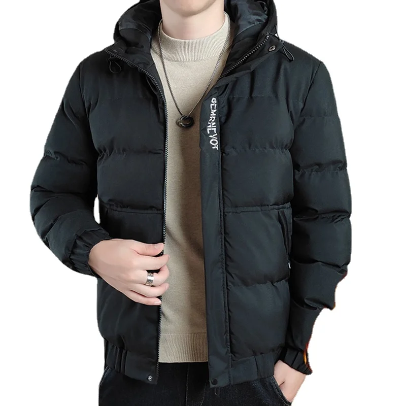

Men's Winter Jacket Hooded Cotton-padded Man Coats Trendy Thicken Warm Parkas Men Clothing Plus Size Jaqueta Inverno Masculina