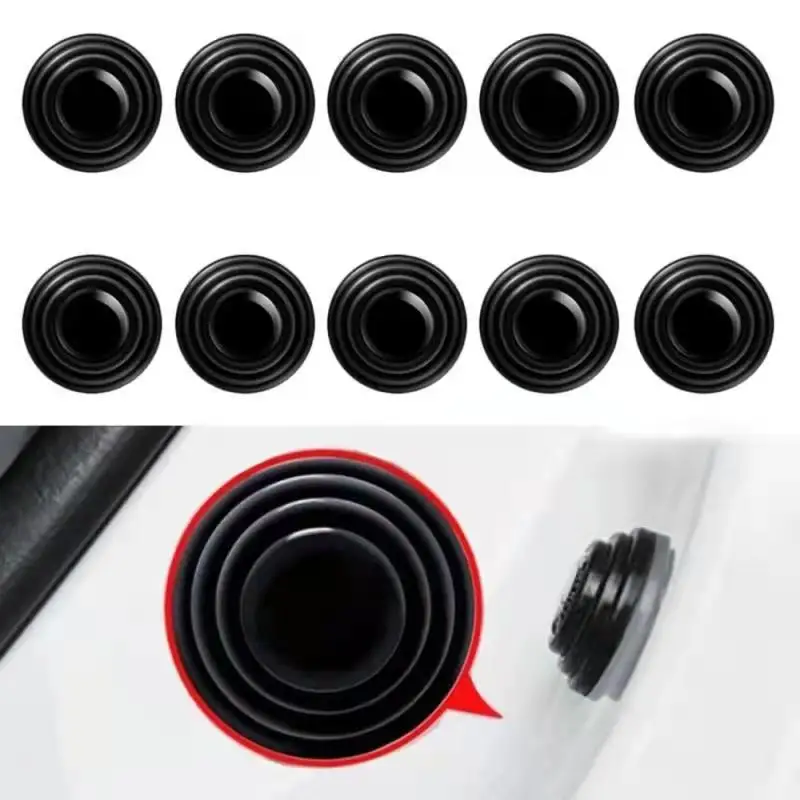 

10Pcs Car Trunk Sound Insulation Pad Car Door Shock Absorbing Gasket Shockproof Thickening Anti-collision Cushion Stickers