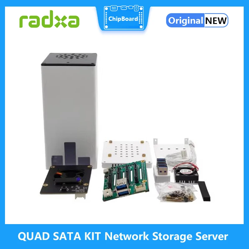 

QUAD SATA HAT KIT Network Storage Server KIT For RASPBERRY PI 4