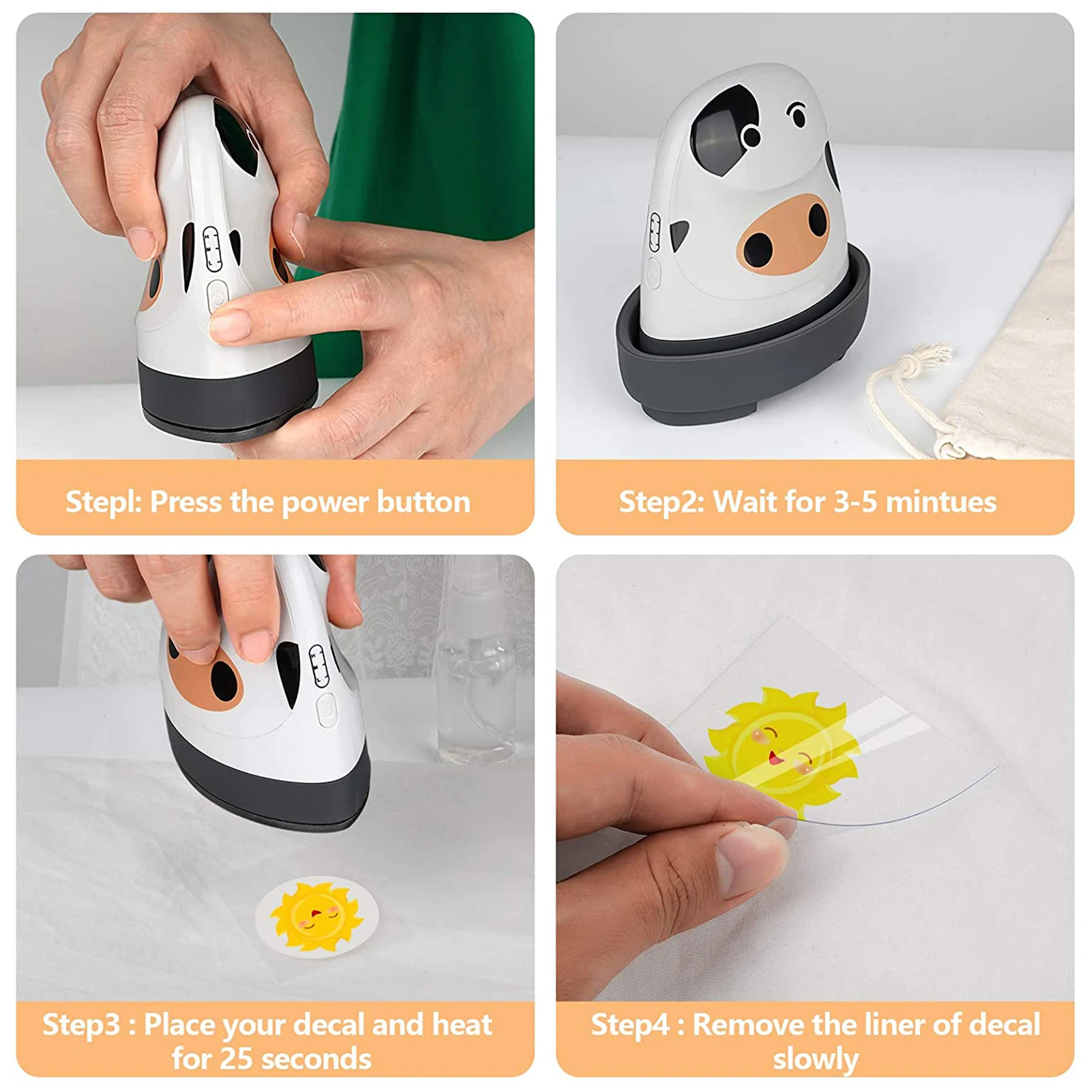 Мини-термопресс для печати футболок легкий нагрев сублимация цифровой