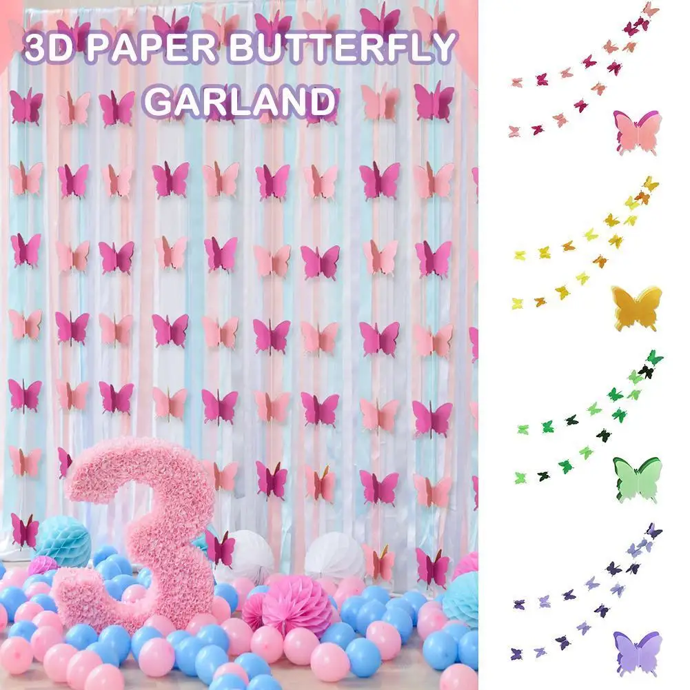 

Бумажная гирлянда 3d, украшения для свадьбы, вечеринки, дня рождения, фестиваля «сделай сам», подвесные украшения, украшения «сделай сам» S R8a5