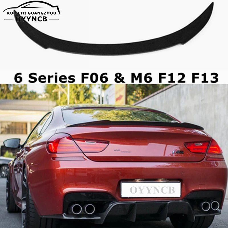 

For BMW 6 Series F06 & M6 F12 F13 Carbon Fiber Rear Trunk Spoiler Tail Wing 640i 640d 650i 2011 - 2017 Car Styling Rear Wings