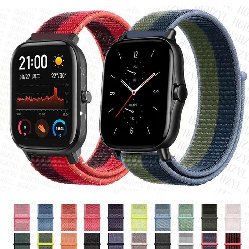 Ремешок для смарт-часов Amazfit Bip U Pro 20 мм браслет GTS 3 2 mini S lite плетеный - купить по