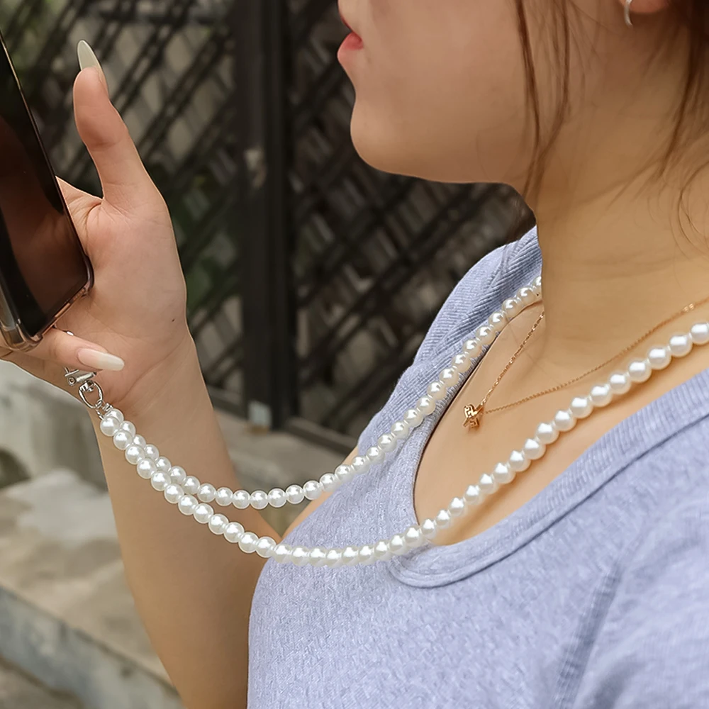 Универсальные ремни для тела жемчужная цепочка браслета с зажимом карт длинный и